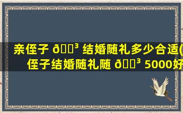 亲侄子 🐳 结婚随礼多少合适(侄子结婚随礼随 🐳 5000好吗)